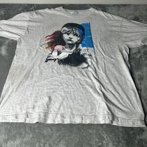 Vintage 1986 Les Misērables Broadway Streetwear Graphic Tshirt Mens Size XL